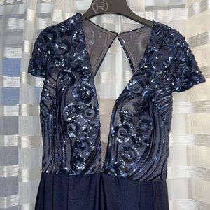 Blue prom dress